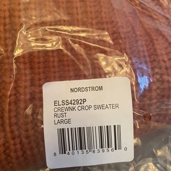 𝅺elodie Crewneck Cropped Sweater in RUST - Picture 10 of 11